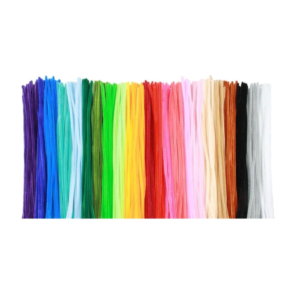 100 Limpiapipas Terciopelo Confetti Colores Surtidos