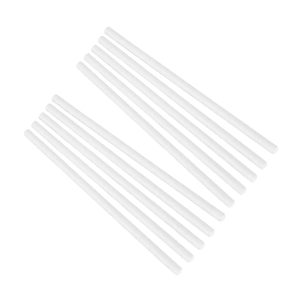 10 Barras Silicon Delgado Transparente Confetti 25 Cm Largo