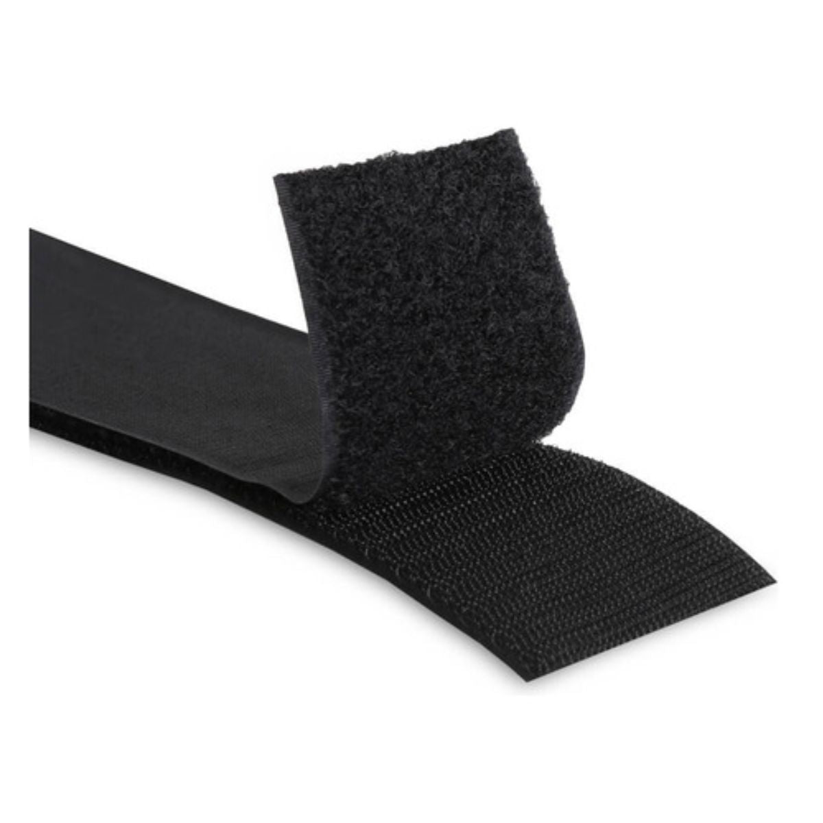 Cinta Contactel Gancho Felpa Confetti 20mm X 25 Metros Color Negro