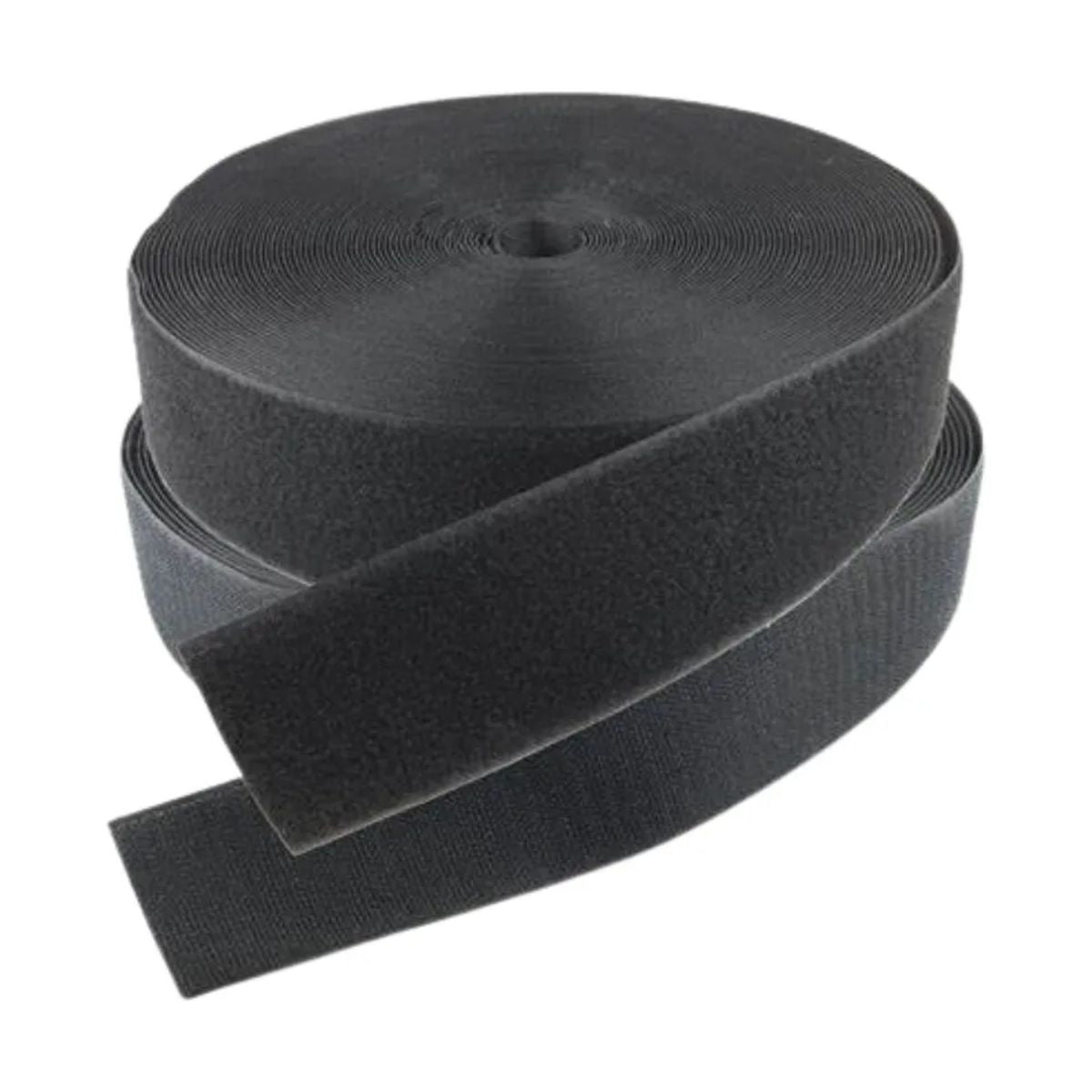 Contactel Velcro Felpa Y Gancho De 2 Pulgadas Negro (25mts)