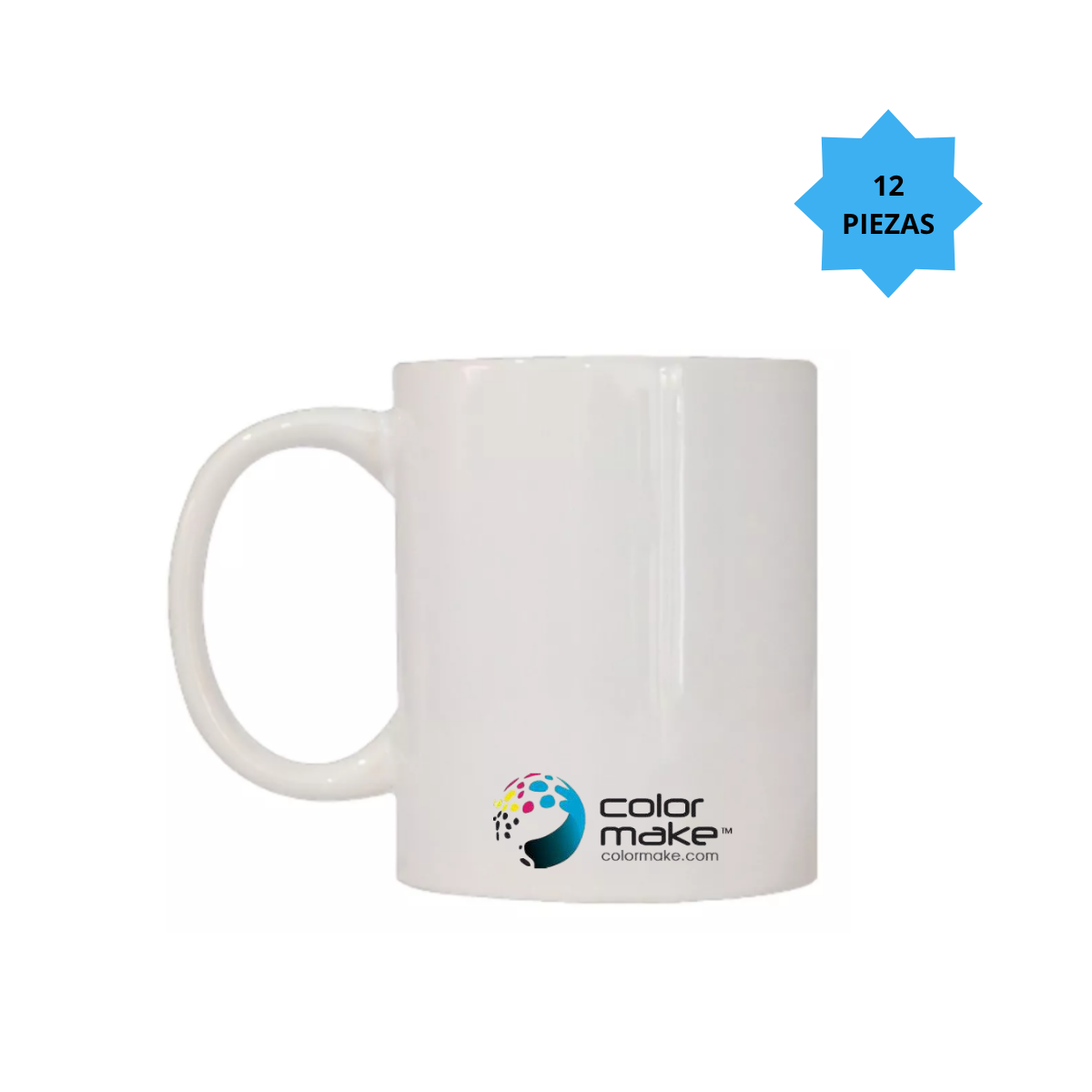 12 Pz Taza Blanca 11oz Sublimar Sublimacion Aaa Blanco Color Make