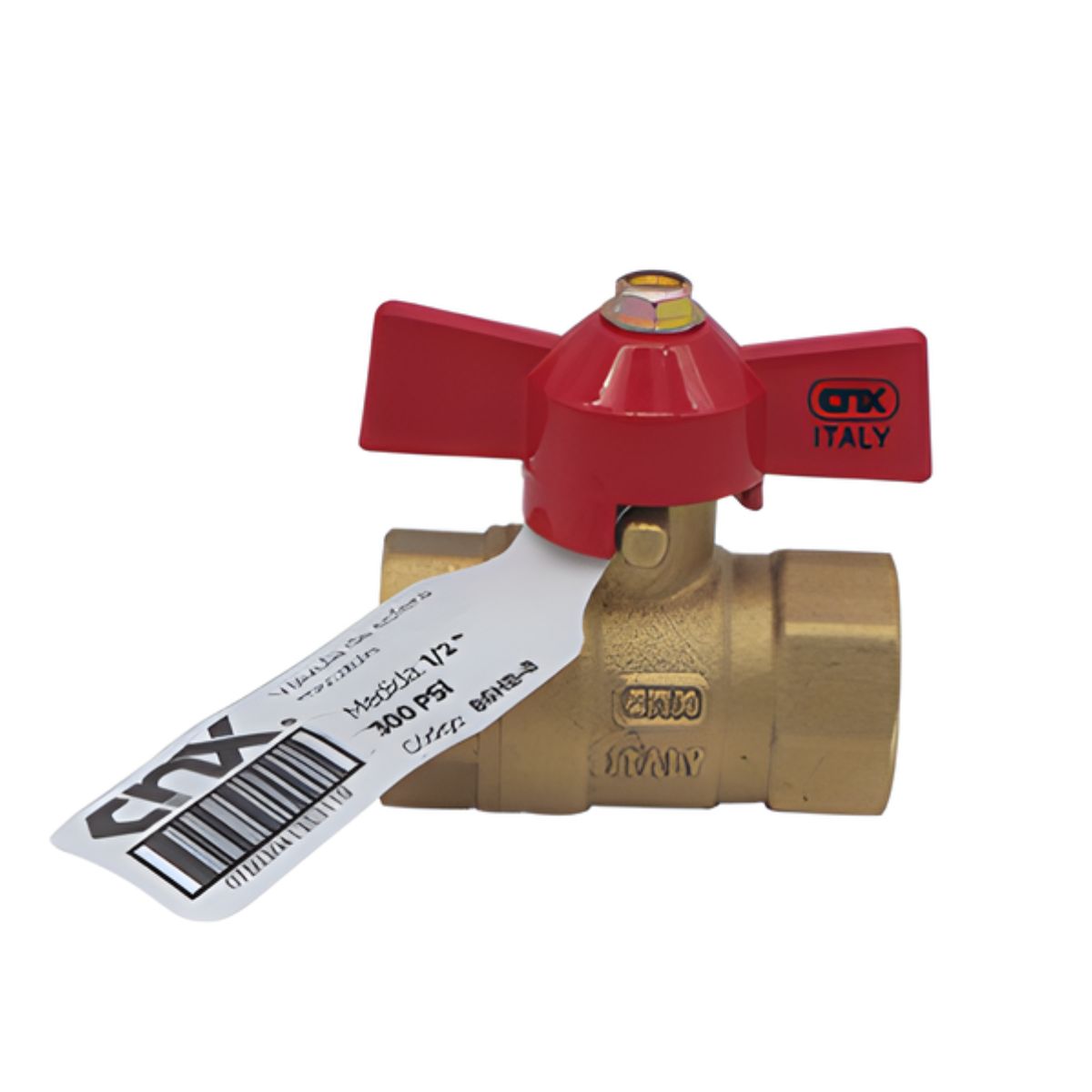 Valvula Esfera Roscable H*H 1/2" 300 Psi Mariposa CNX