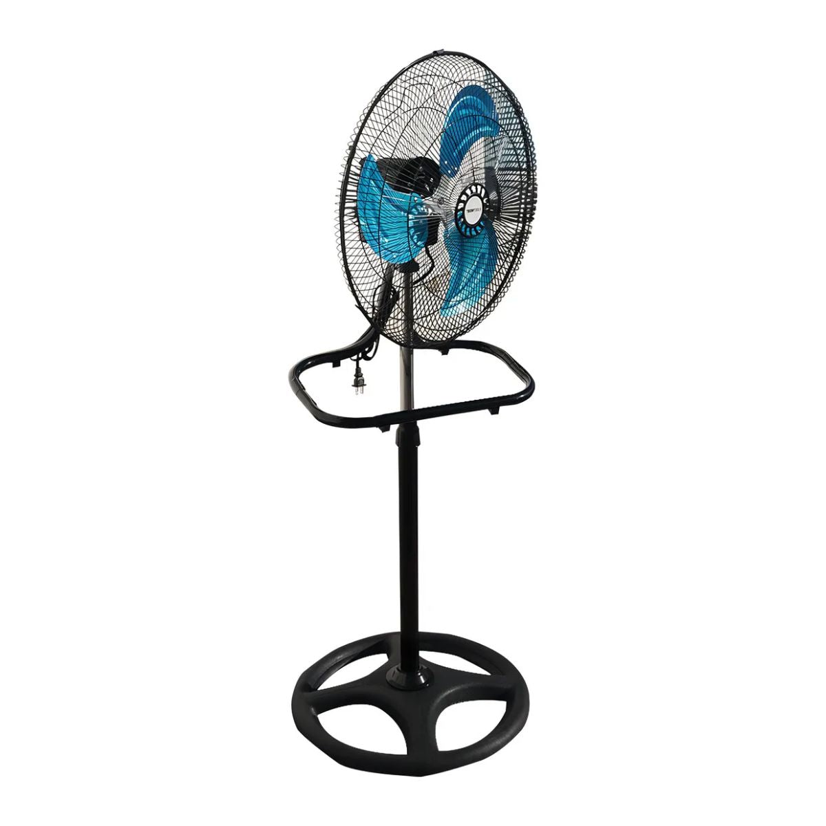 Ventilador Aspas Metal 18 Pulgadas De Pedestal 3 En 1 70 W Estructura Negro Aspas Plateadas Diámetro 18 Frecuencia 60 Hz