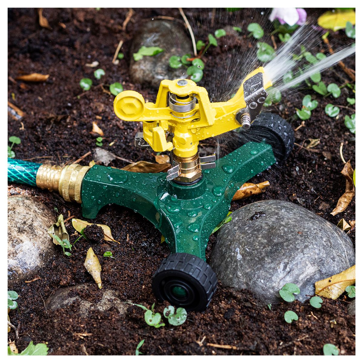 Aspesor Giratorio 360 Cnx Pulsaciones Metalico Jardin