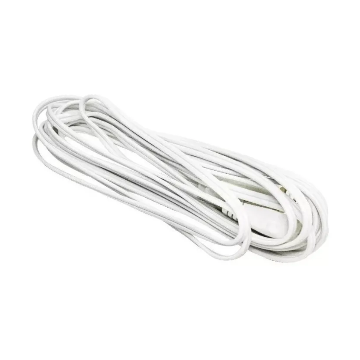 Extension Electrica Techtools Clavija Plana 10m Blanca Color Blanco