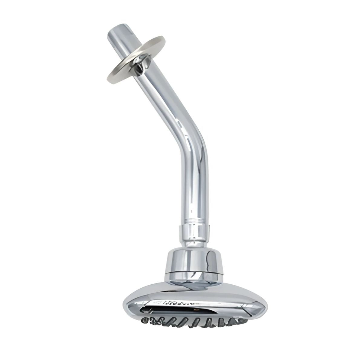 Regadera Cuadrada Con Tubo Multiposición, Anti-sarro Meer Acabado Cromado Color Plateado