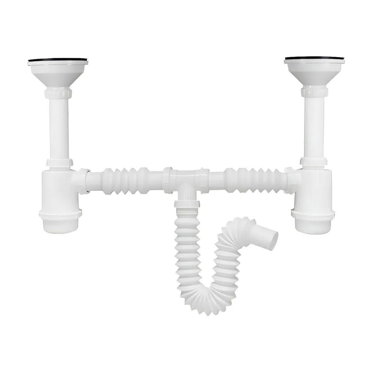 Kit Instalación Cespol Fregadero Tarja Doble Meer Blanco