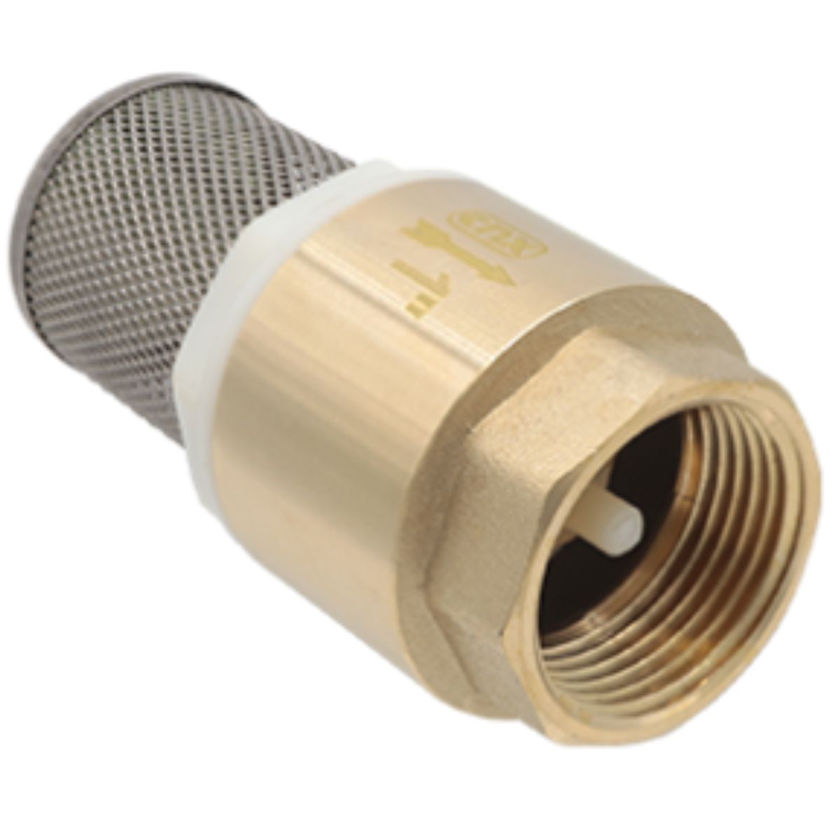 Valvula Pie CNX Resorte 1" Laton Agua