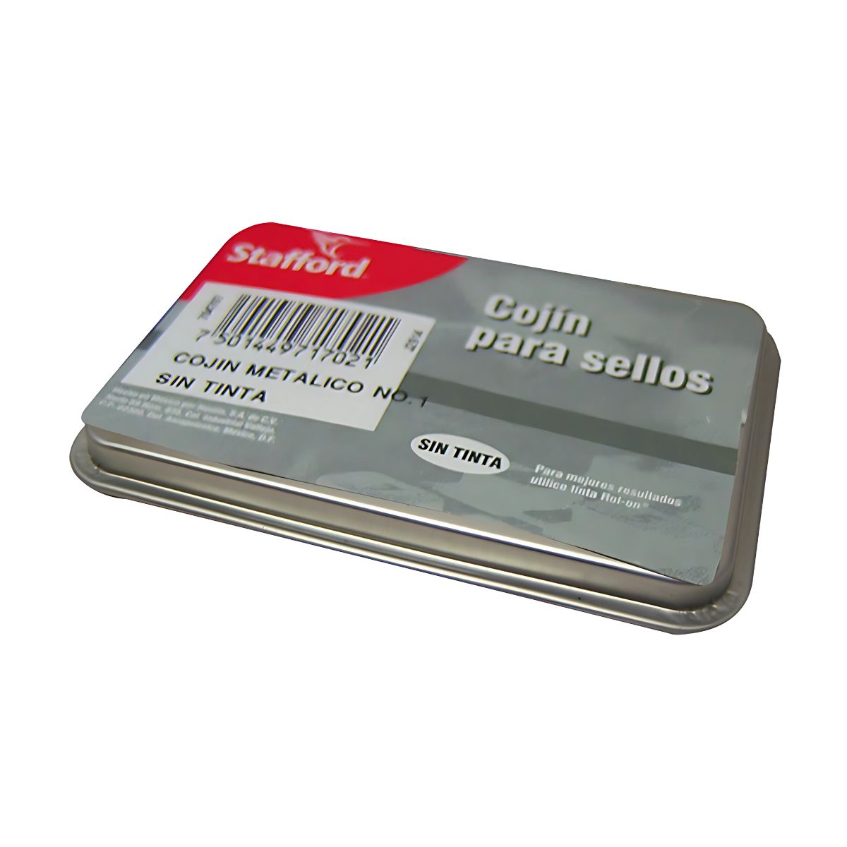 Cojin Sello Metalico No. 1 Sin Tinta Satfford