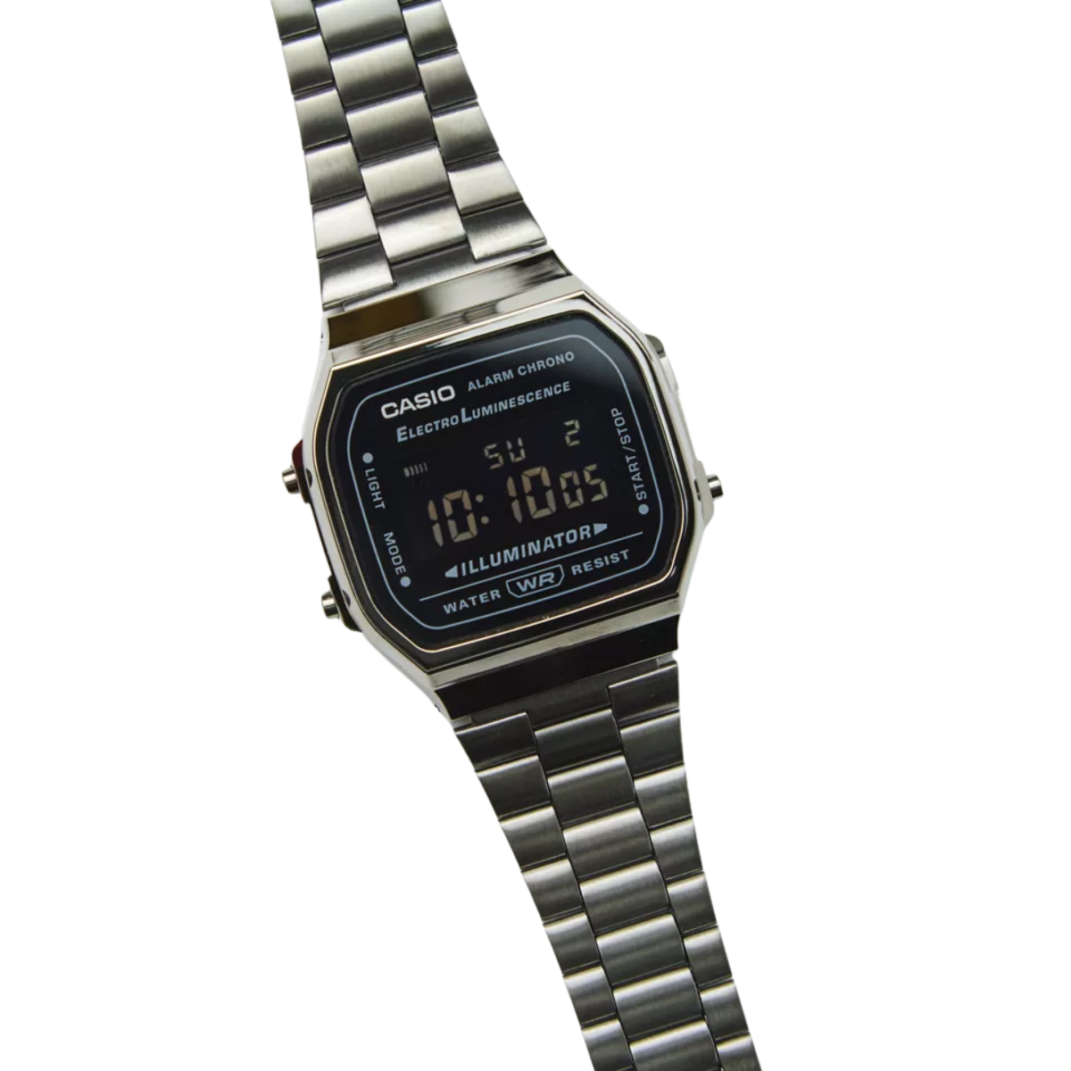 Reloj Casio Unisex A168wgg Negro Plateado Illuminator