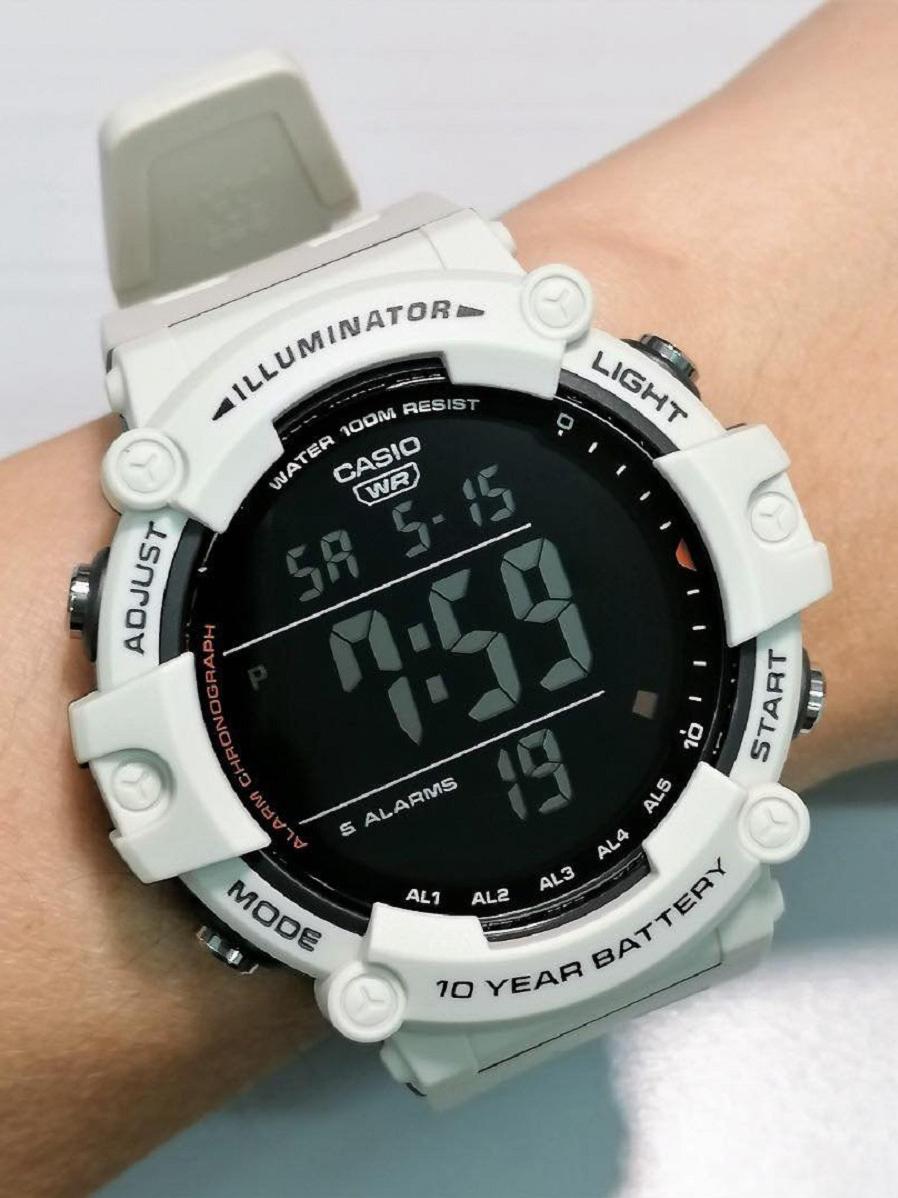 Reloj Digital Casio Illuminator Ae-1500wh-8b2v Color Blanco