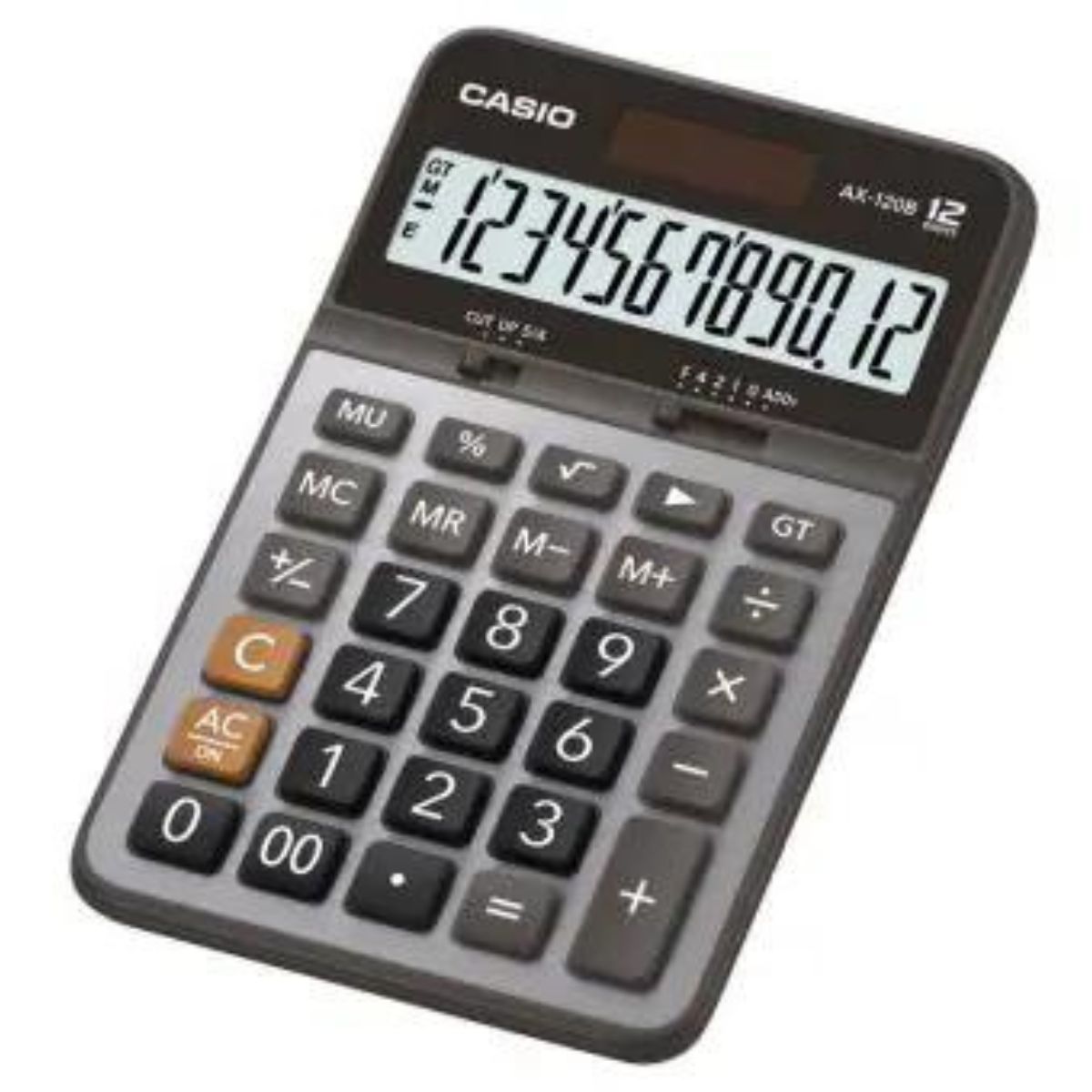Calculadora de Escritorio Casio Ax-120b Gris 12 Dígitos