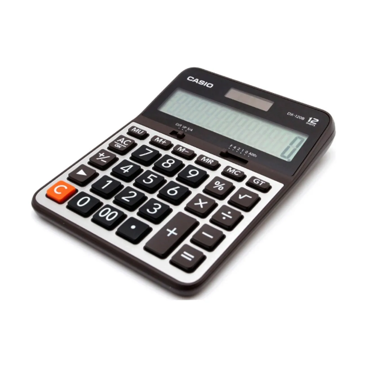 Calculadora Escritorio Casio Dx120b Negro Gris 12 Digitos