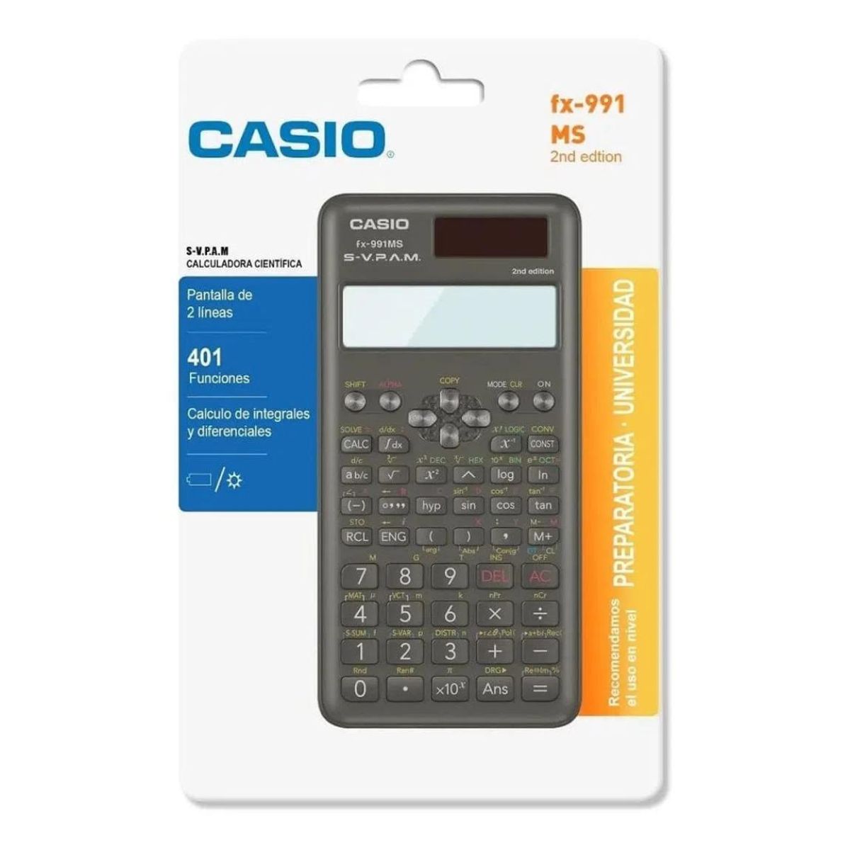 Calculadora Científica Casio 401 Funciones Dígitos Fx-991ms