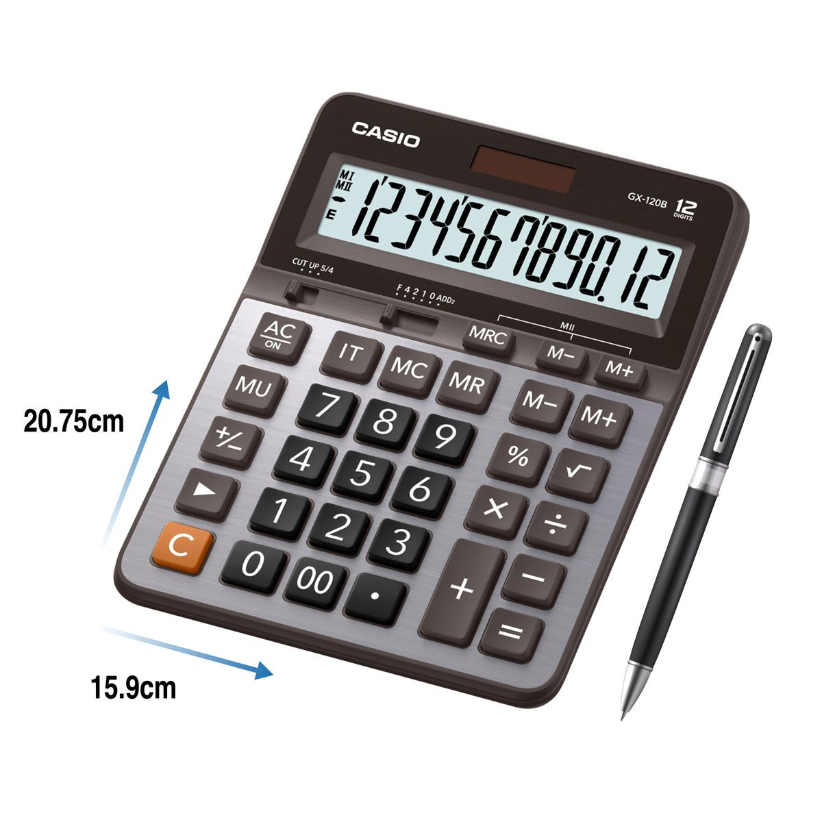 Calculadora de Escritorio Casio Gx-120b 12 Dígitos Cuadrada