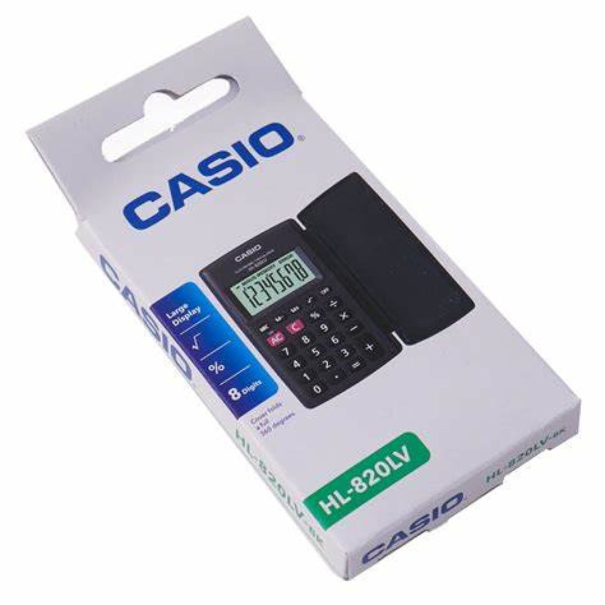 Calculadora Casio Portatil Negra 8 Dígitos 10x12 Cm Con Tapa