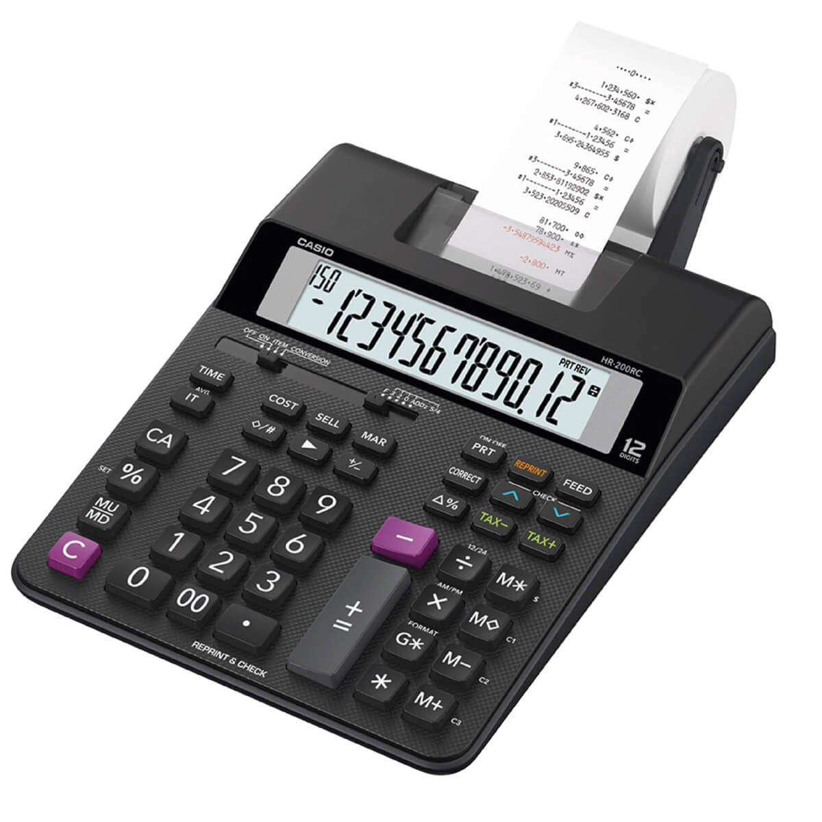Calculadora Con Impresor Casio Sumadora Hr-200rc