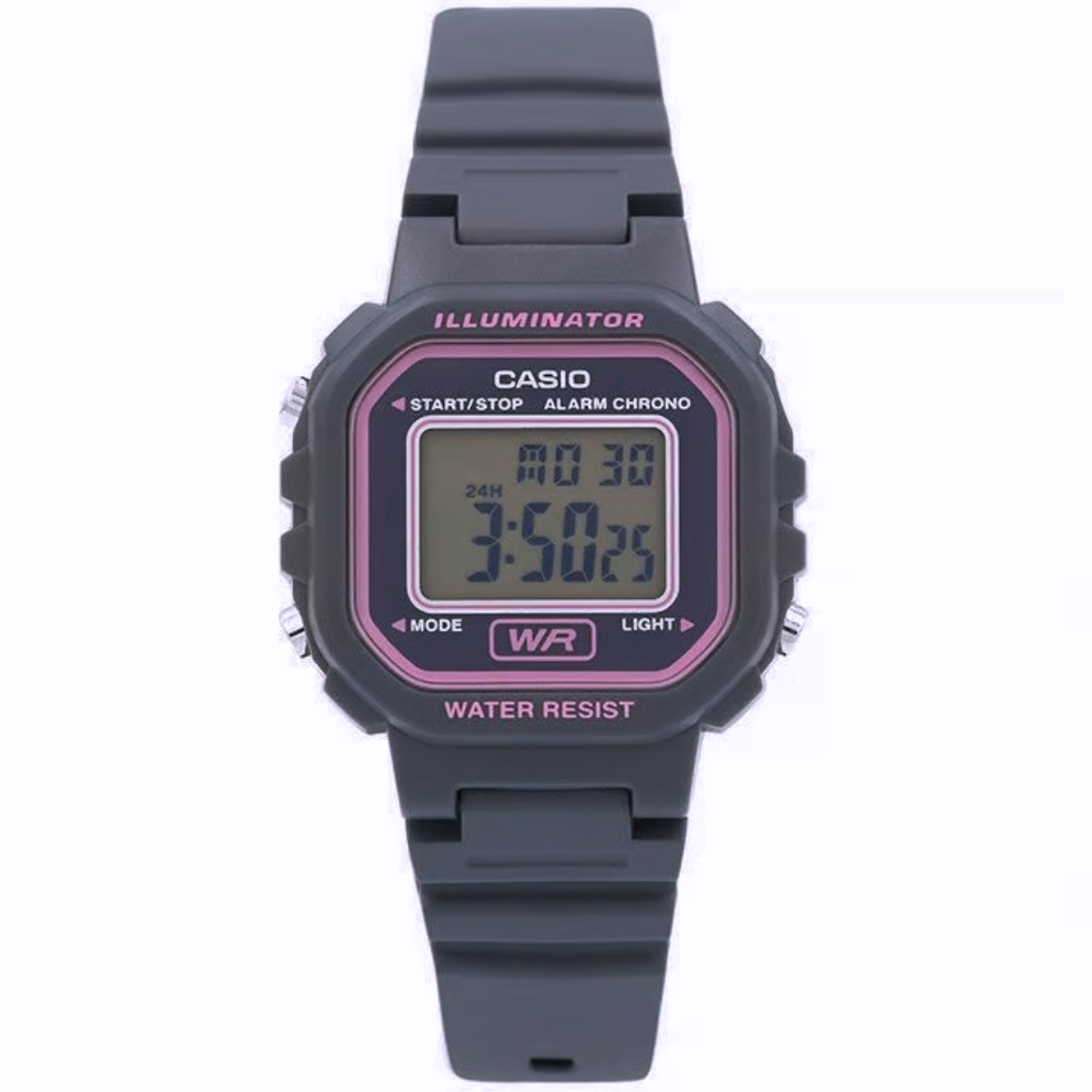 Reloj Digital Casio La-20wh-8a Deportivo C/rosa Gris Oscuro