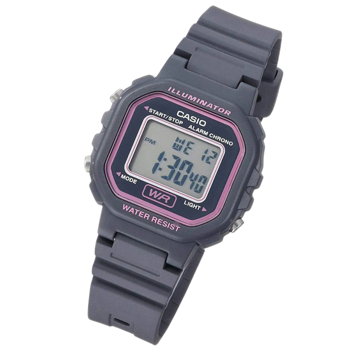 Reloj Digital Casio La-20wh-8a Deportivo C/rosa Gris Oscuro