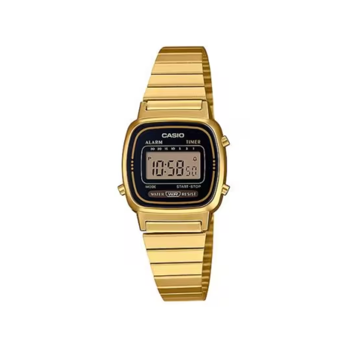 Reloj Digital Casio Vintage Unisex La670wga-1v Color Dorado