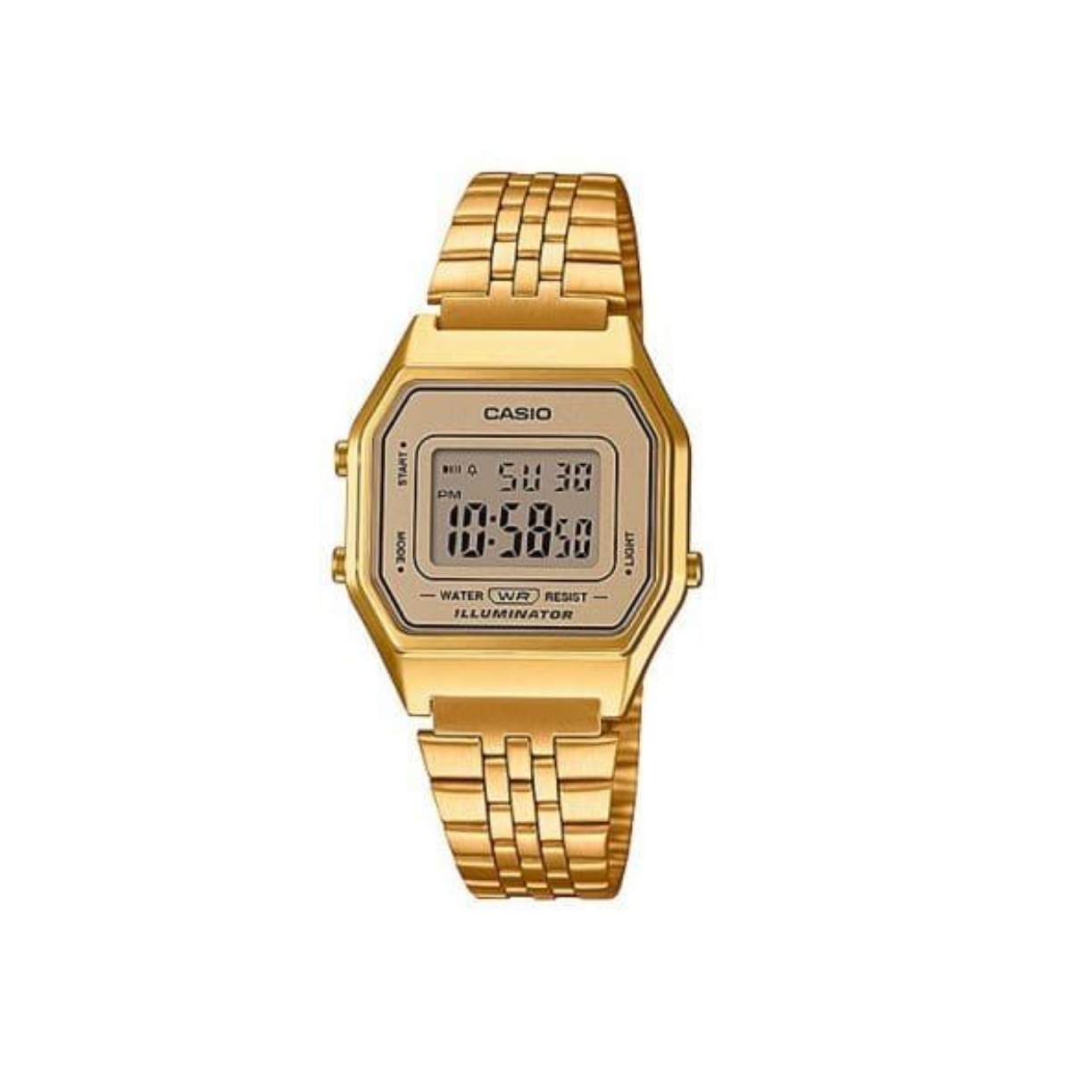 Reloj Casio Illuminator La680wga-9v Color Dorado Vintage