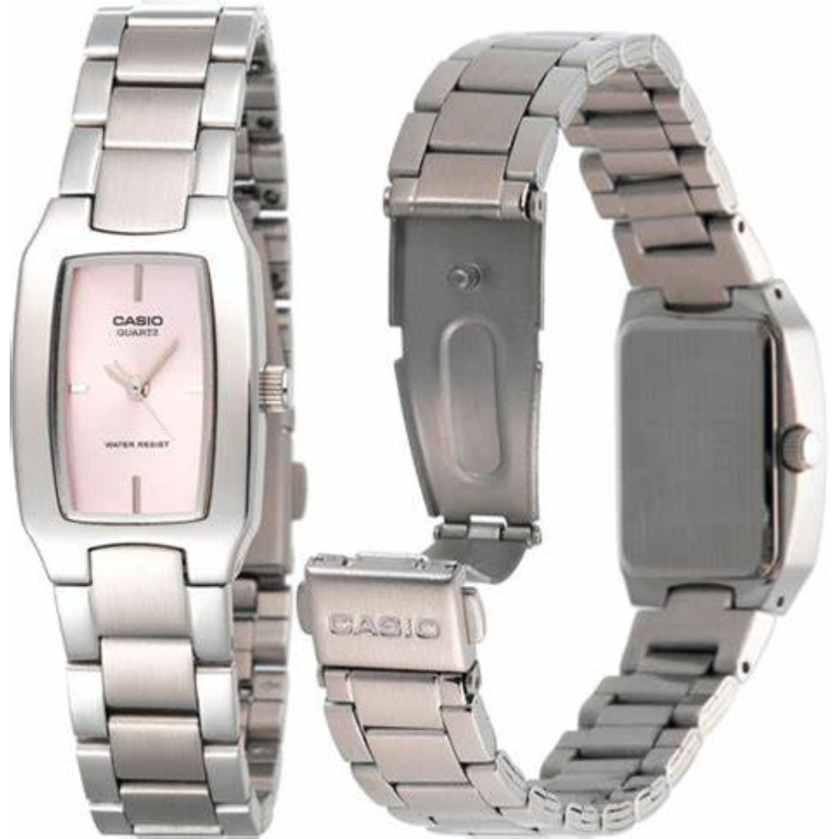 Reloj Casio Quartz Dama Ltp-1165a-4c Color/plateado/rosa