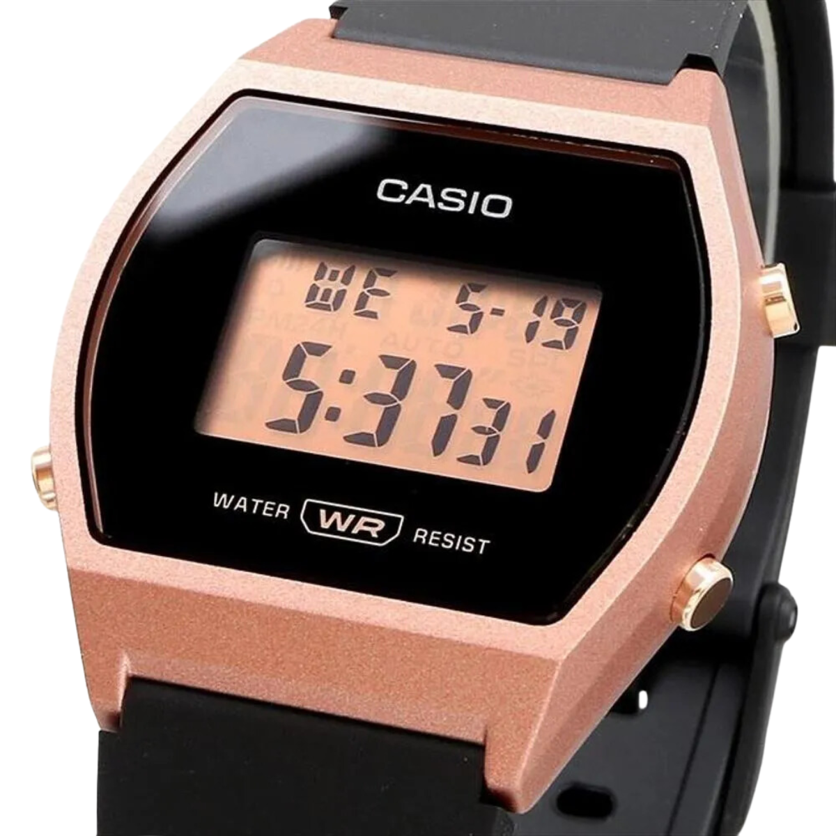 Reloj Digital Casio Lw-204-1a Deportivo Color Rosa/negro
