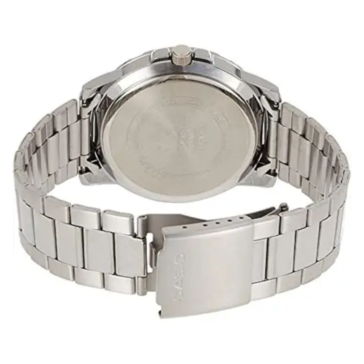 Reloj Casio Mtp-vd01d-2bv Acero Inoxidable Fondo Azul Plata