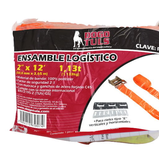 Ensamble Logistico Matraca Dogotuls 2 X12 Riel E Poliester