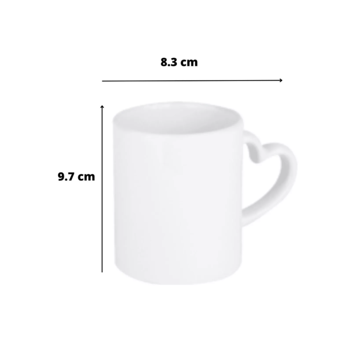 Taza Blanca Asa Corazón 11oz Color Make Sublimar