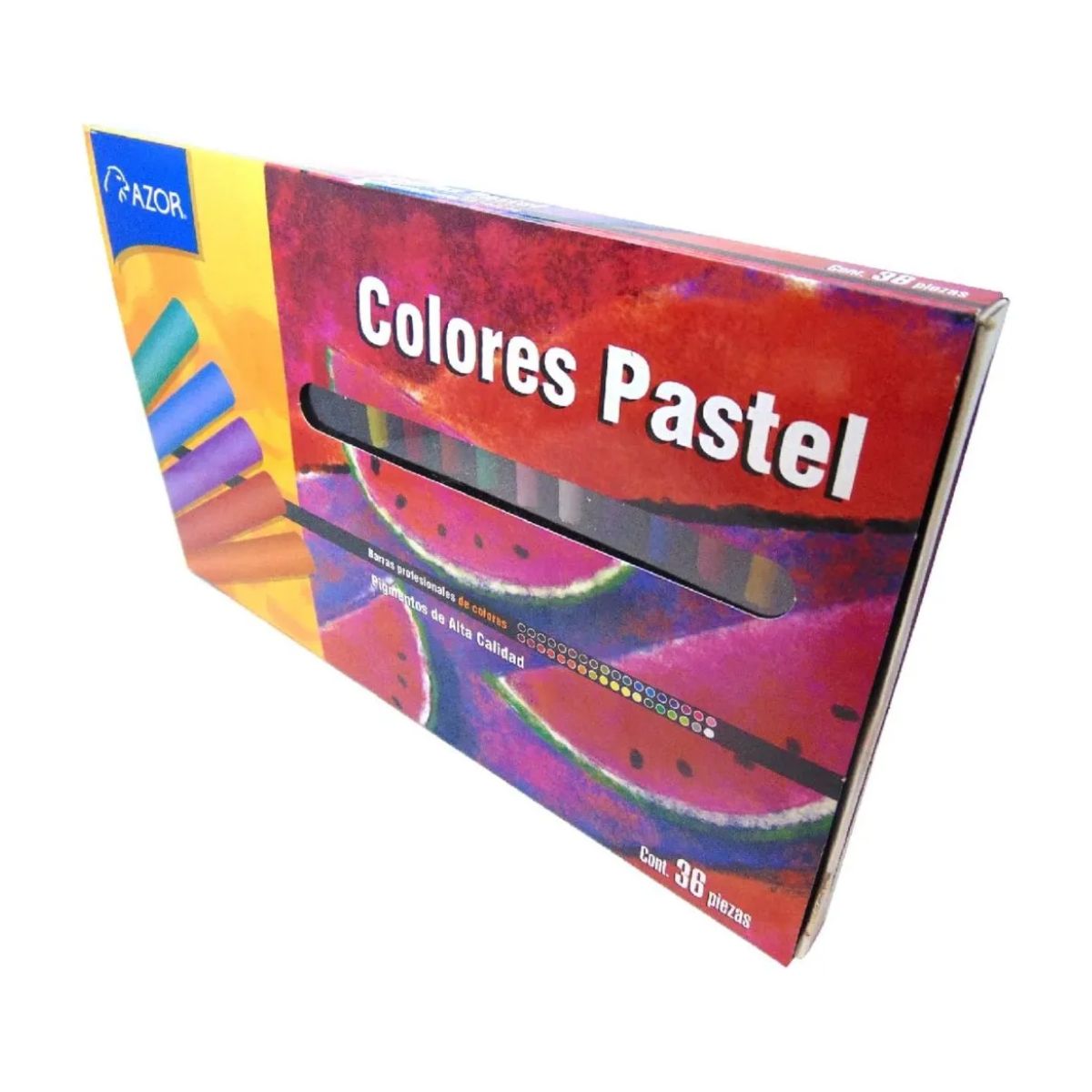 Set 36 Colores Pastel Toque En Seco Gises Dibujo Stafford