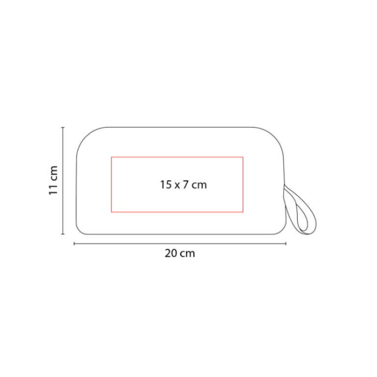 Bolsa Neceser Promoopcion Negro Viaje Poliester Cierre