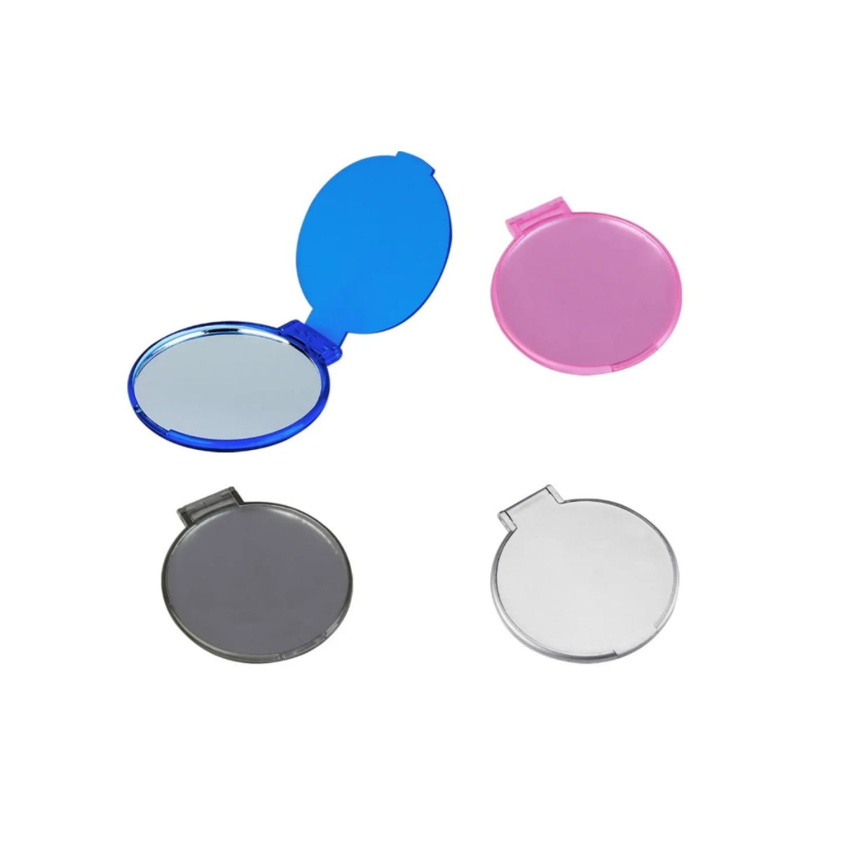 10 Espejos Bolsillo Redondo Maquillaje Belleza Colores Chico