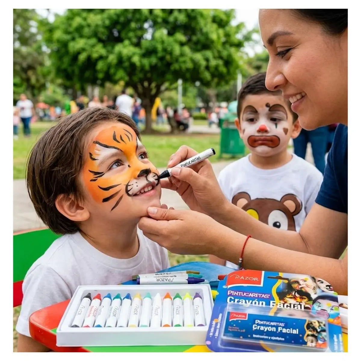 Azor- Crayon facial pintucaritas c/12 azor - Azor