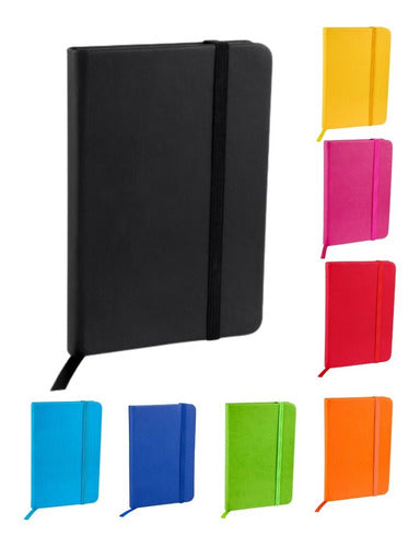 Mini Libreta Tipo Moleskine Curpiel Paquete 10 Pieza