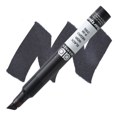Marcador Plumón Chartpak Ad Marker Tri-nib Colores Color Black P98