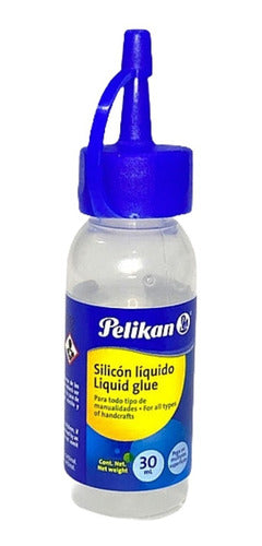 Silicon Líquido Frío Pegamento Botella 30ml Pelikan 6 Piezas