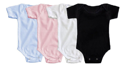 Pañalero Blanco Rosa Azul Ropa Bebe Mayoreo Niño Niña Corta