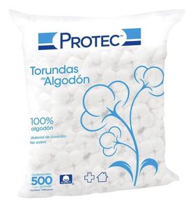 TORUNDA ALGODON PROTEC BOLSA 500G C/1000 BOLITAS