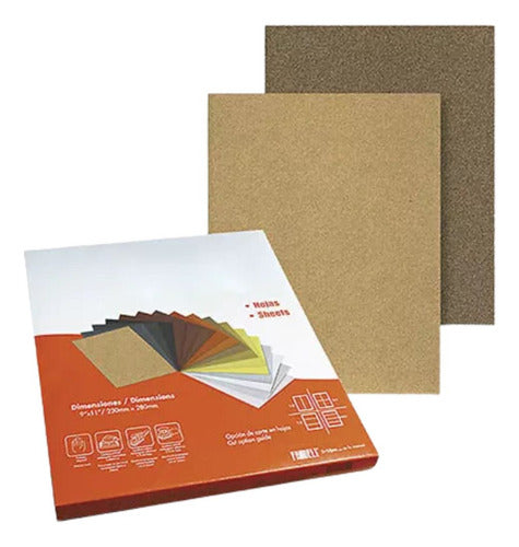 Pack 50 Lija Madera Fandeli A080 9 X11 Grano 320 Abrasivo