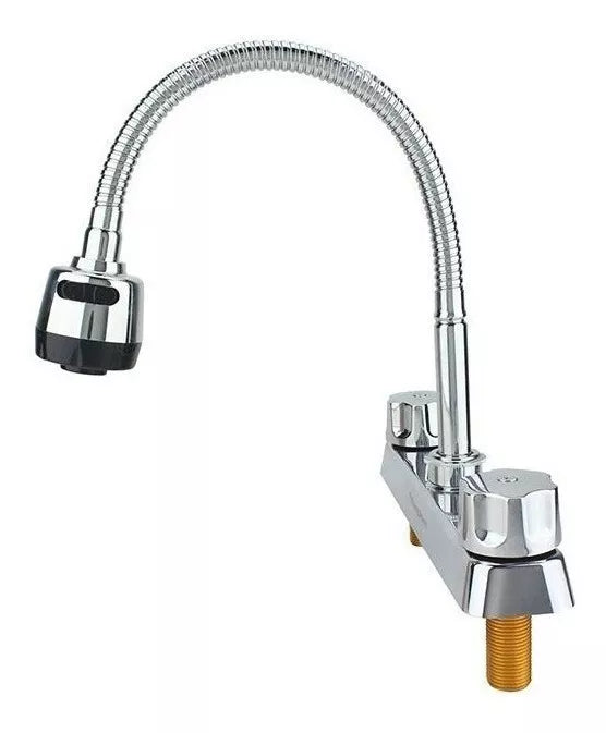 Grifo Mezclador Doble Comando Sanplom Vita Cromado 8952