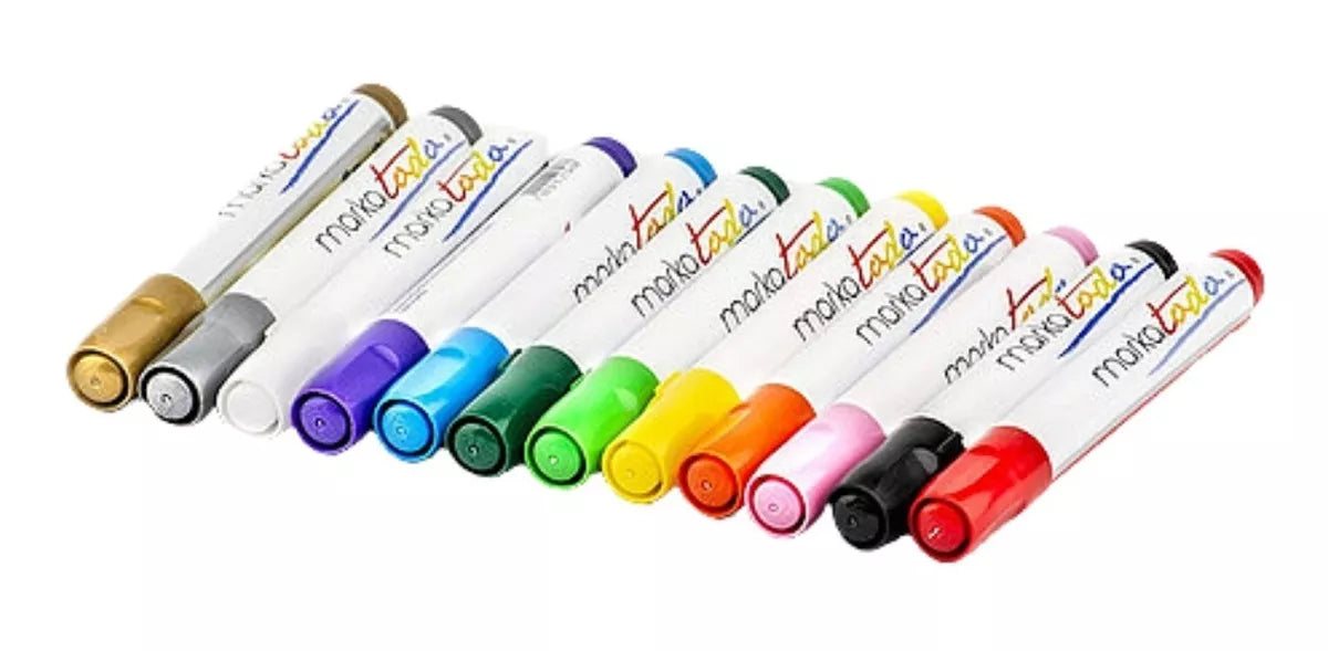 12 Marcadores Plumones Permanente Pelikan Markatodo Multiuso