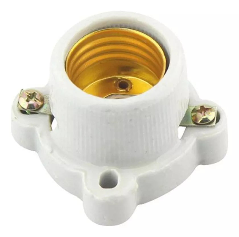 35pz Socket Portalámpara Cuadrada Cerámica Santul 2479