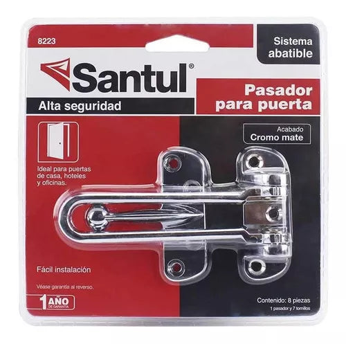 Pasadores Para Puerta Abatible Santul Metalico Acabado Cromo