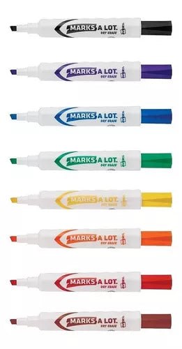 8 Marcadores Plumon Avery Pizarron Blanco Colores Surtidos