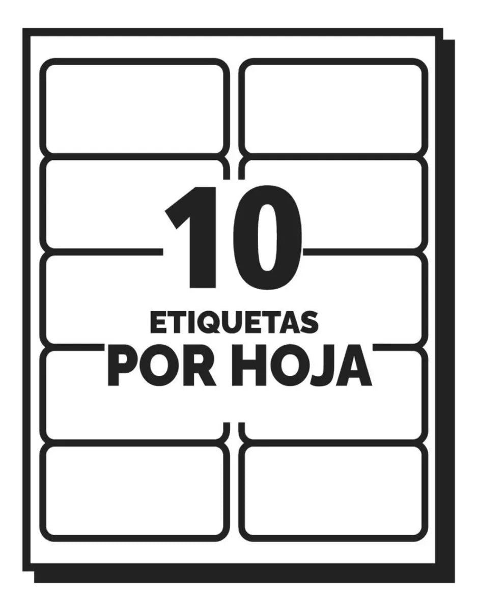 Etiqueta Banca 2 X 4 Laser/inkjet 100 Hojas 30603