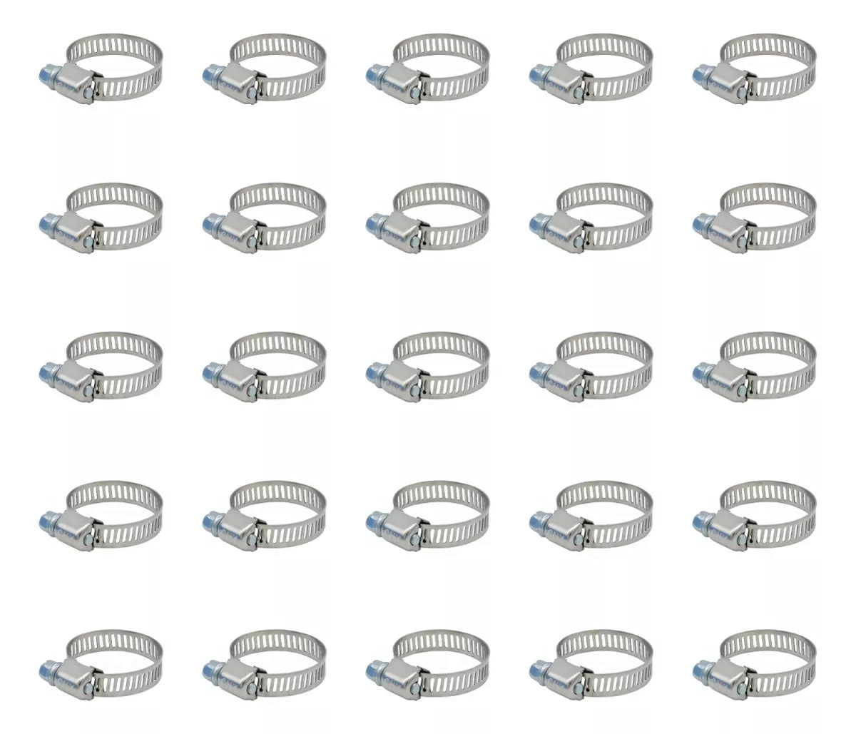 25 Piezas Abrazadera Sin Fin Cnx Acero 1/4'' - 5/8''