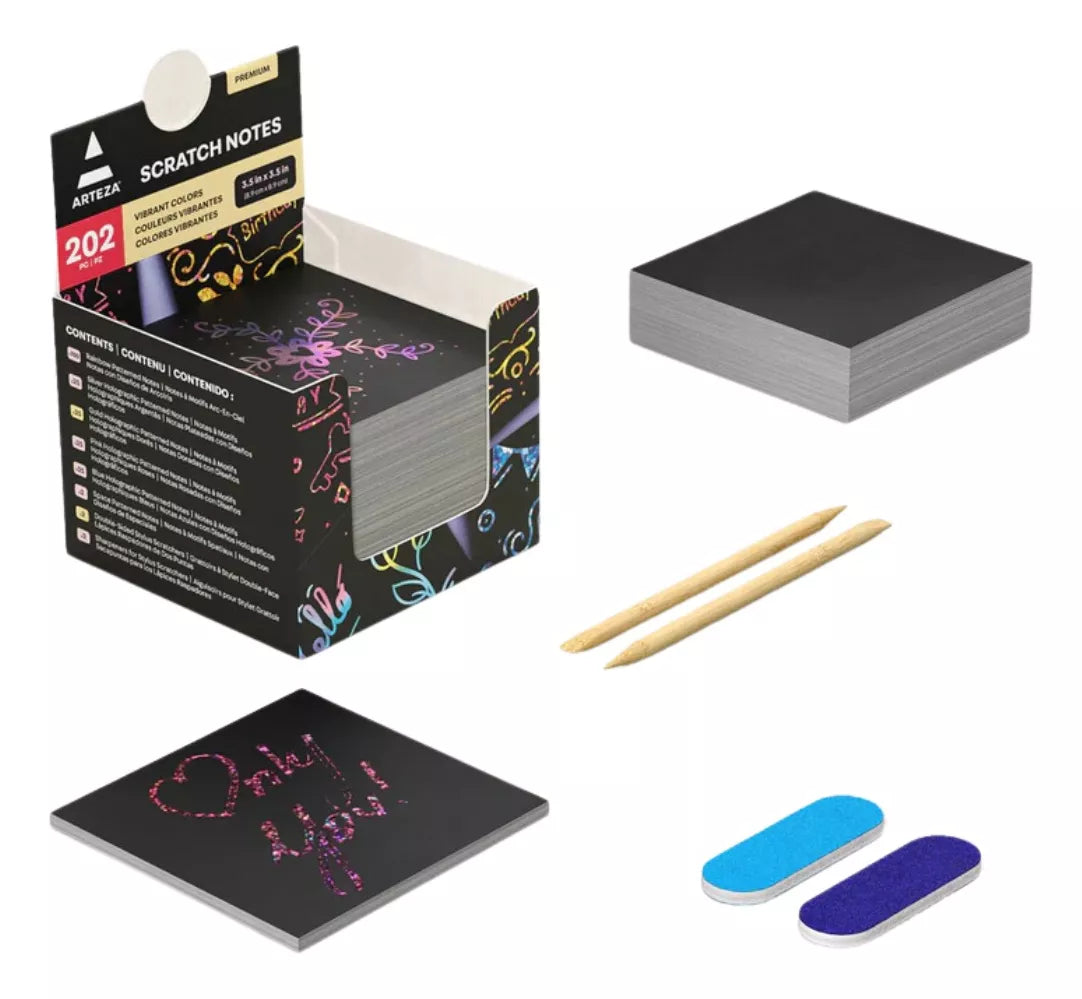 Notas 202 Holográficas/arcoíris Arteza (3.5 X 3.5 Pulgadas)