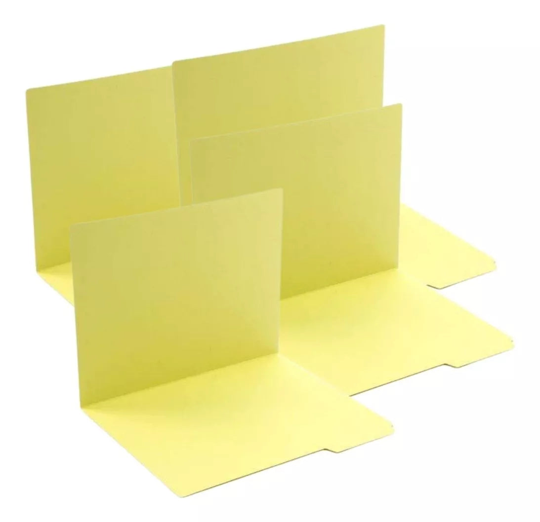 100 Folder Tamaño Carta Mapasa Color Canario Crema Oficina