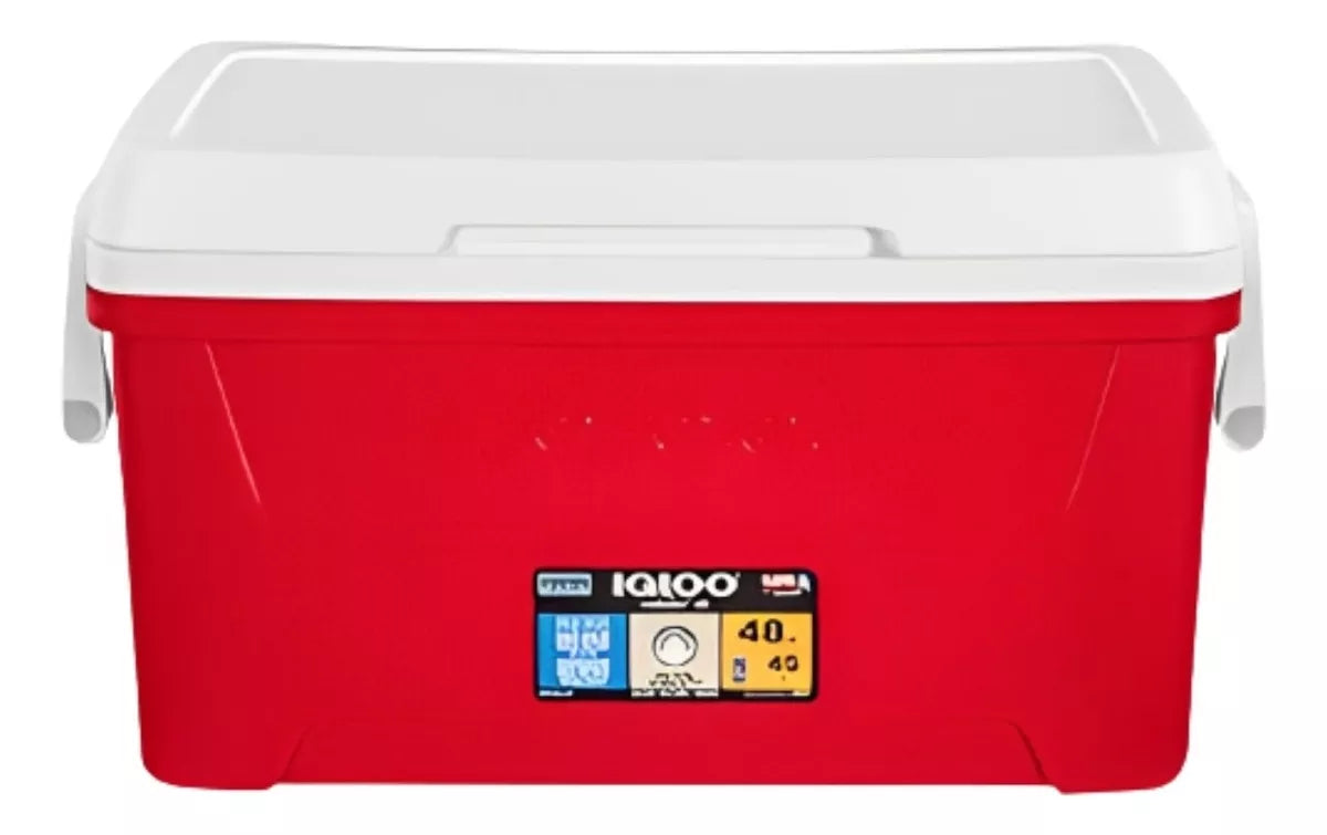 Hielera Laguna IGLOO 48qt 76 Latas 45.42 Litros Rojo